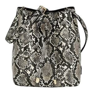 Ralph Lauren Snakeskin Handbag Debby Drawstring NEW
